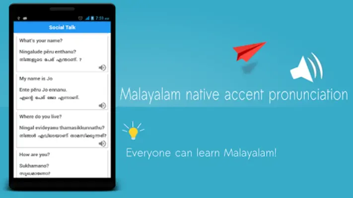 Speak Malayalam 360 android App screenshot 1